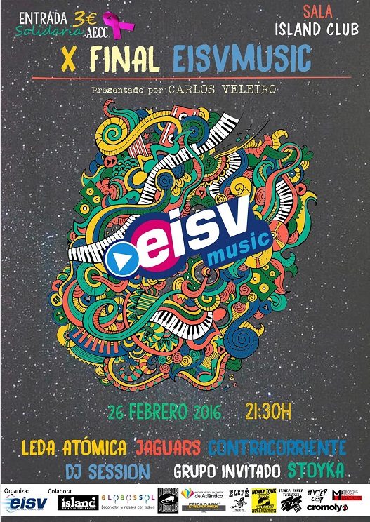Caretl del EISVMusic 2016 Silidario con AECC